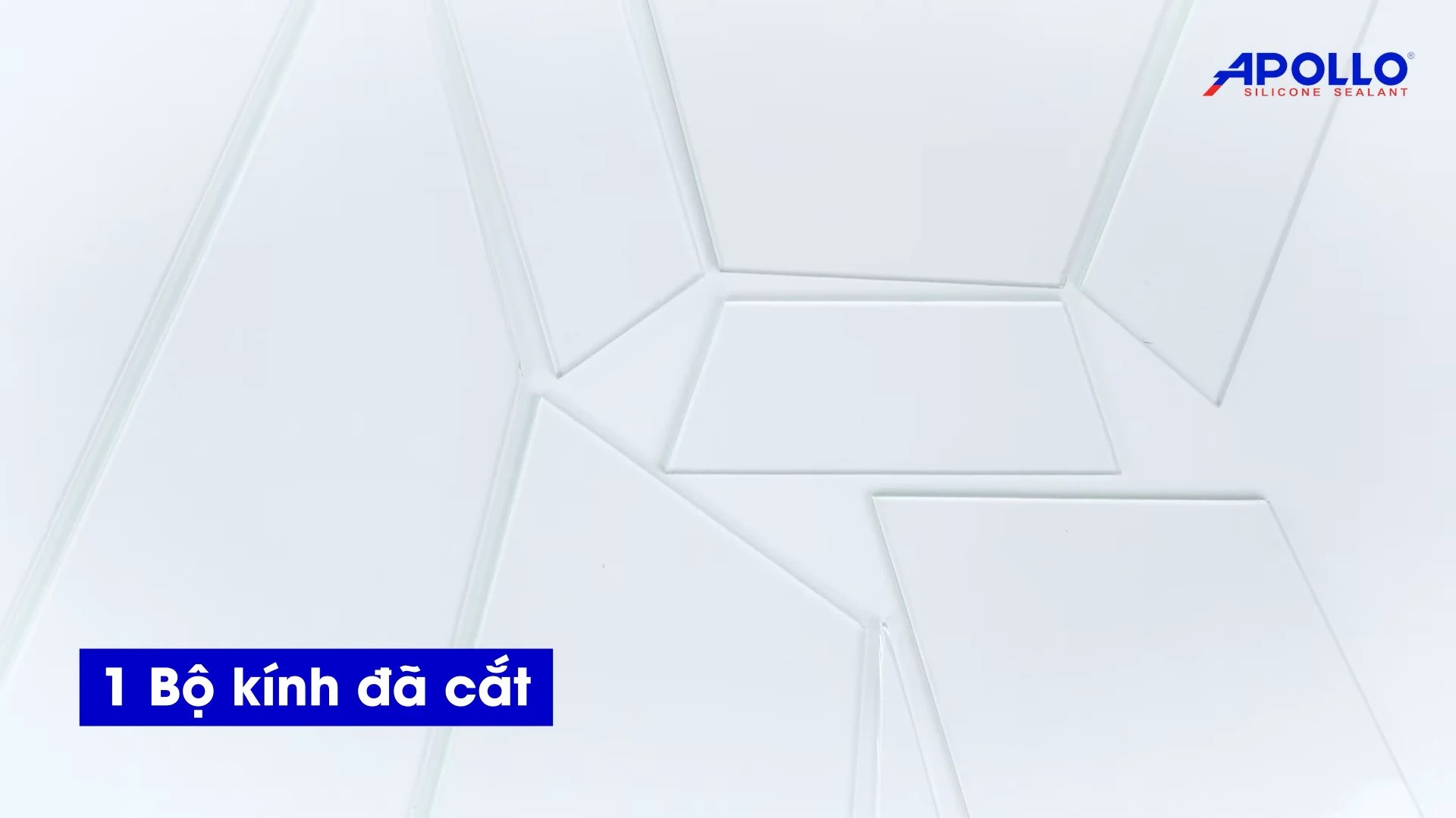 Chuẩn bị bộ kính đã cắt