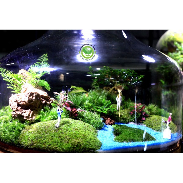 Phụ kiện người chơi golf mini trang trí terrarium