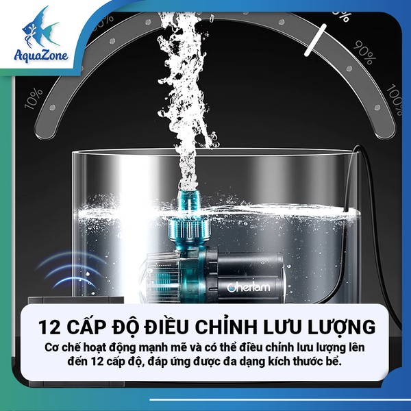 Điều chỉnh lưu lượng phù hợp với bể cá