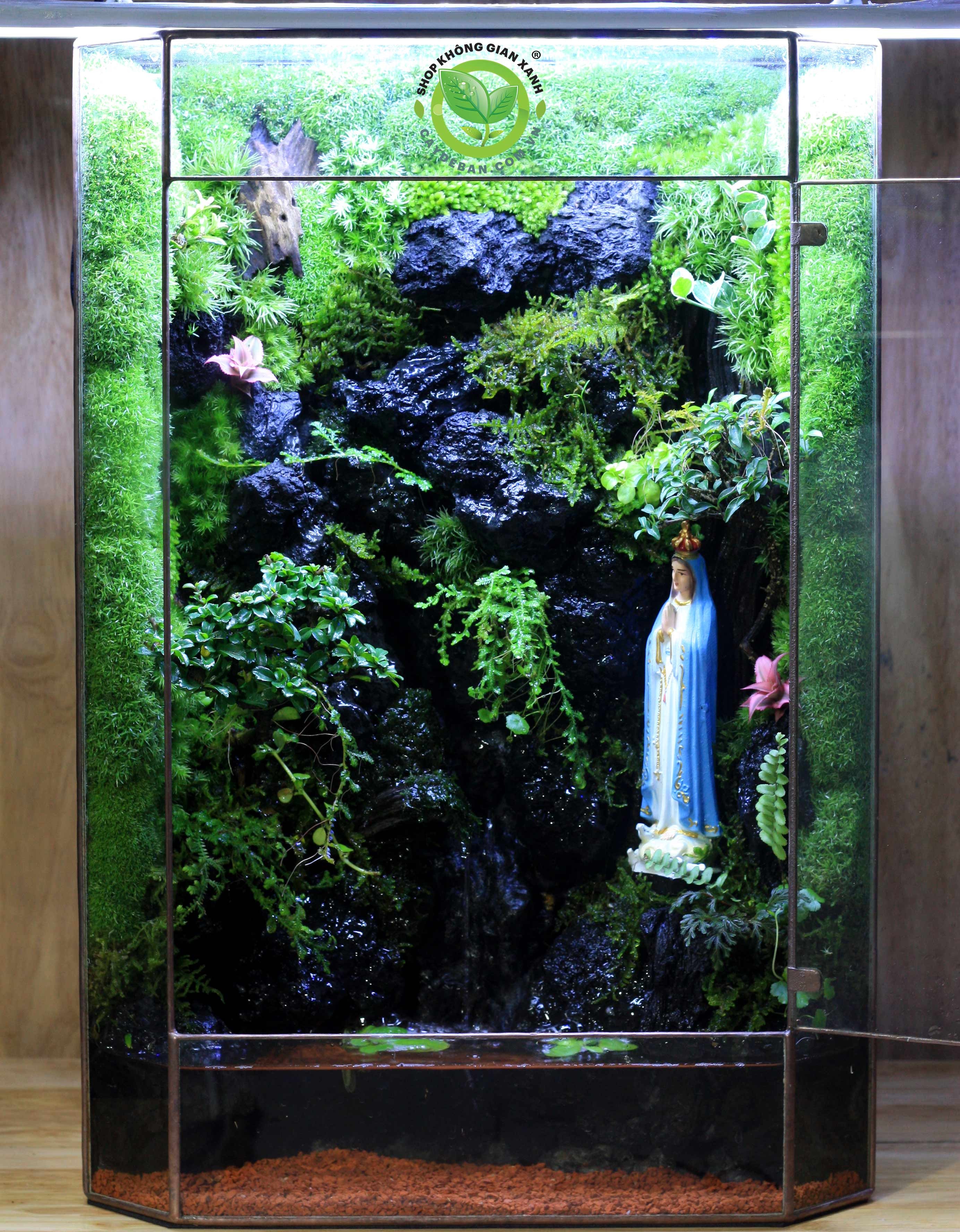 Mẫu paludarium đa giác kim loại Mountain 14