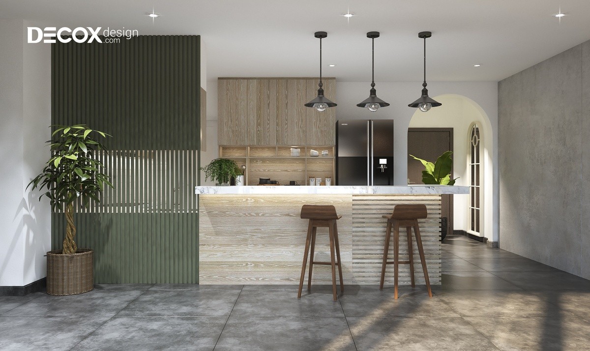 Trồng cây phong thủy trong phòng bếp.