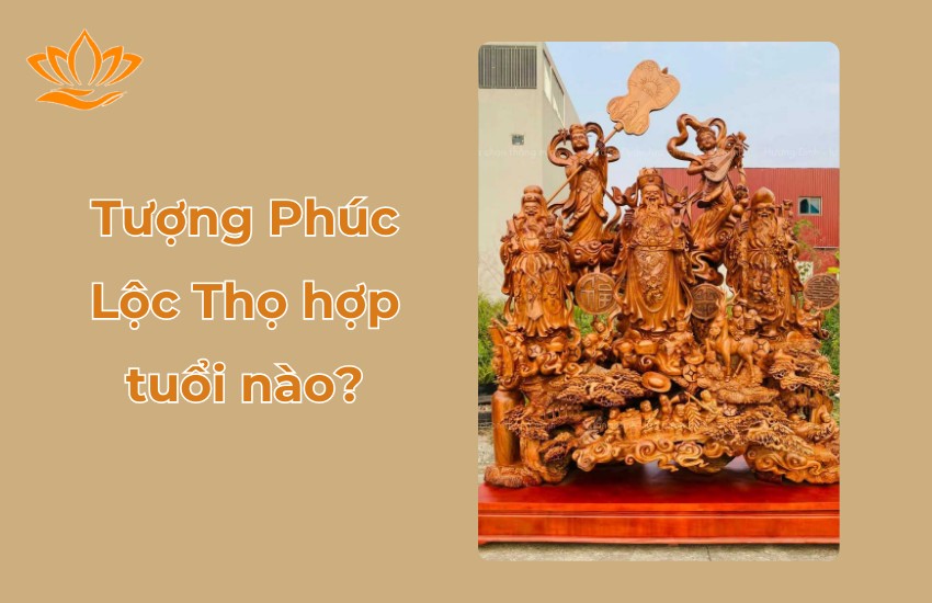 Tượng Phúc Lộc Thọ bằng đá mang đến vẻ đẹp trang nghiêm và ý nghĩa phong thủy sâu sắc